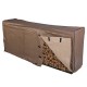 Abba Patio Firewood Log Rack Cover Waterproof Brown  8-Feet - B06Y23G4Q5
